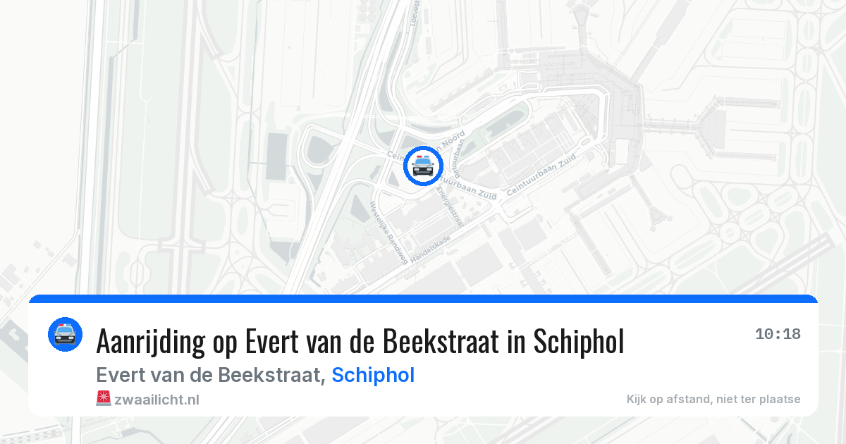 Aanrijding op Evert van de Beekstraat in Schiphol — 25 jun 2026