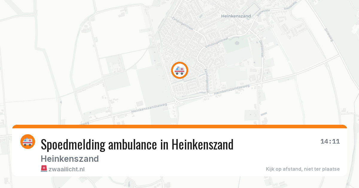 Spoedmelding ambulance in Heinkenszand — 13 aug 2026