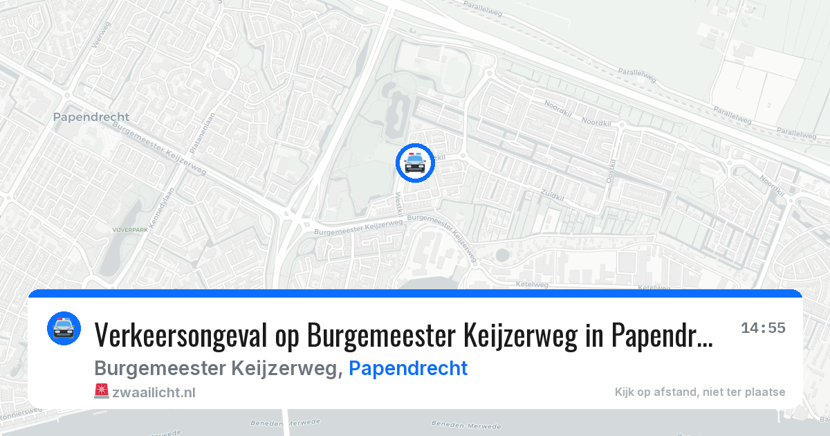Verkeersongeval op Burgemeester Keijzerweg in Papendrecht — 23 mei 2026