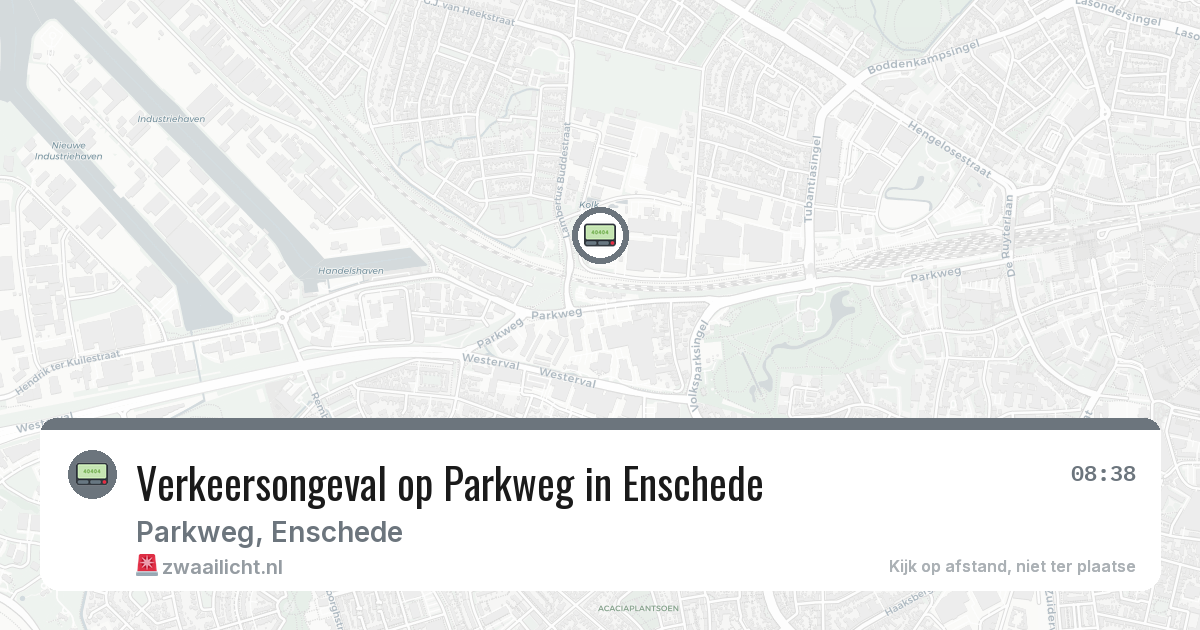 Verkeersongeval op Parkweg in Enschede — 25 jun 2026