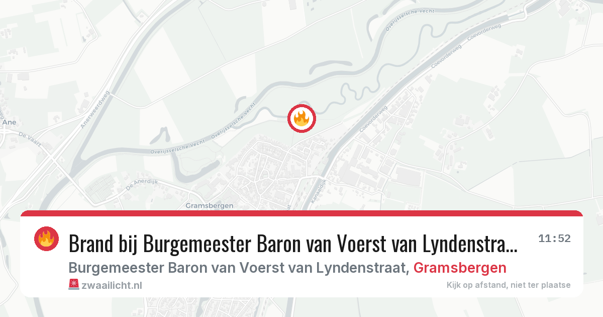 Brand bij Burgemeester Baron van Voerst van Lyndenstraat in Gramsbergen — 2 mei 2026