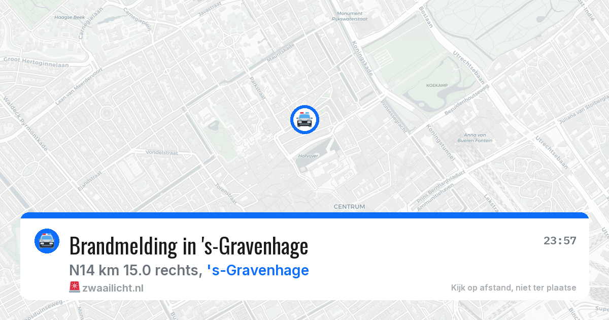 Brandmelding in 's-Gravenhage — 22 mei 2026