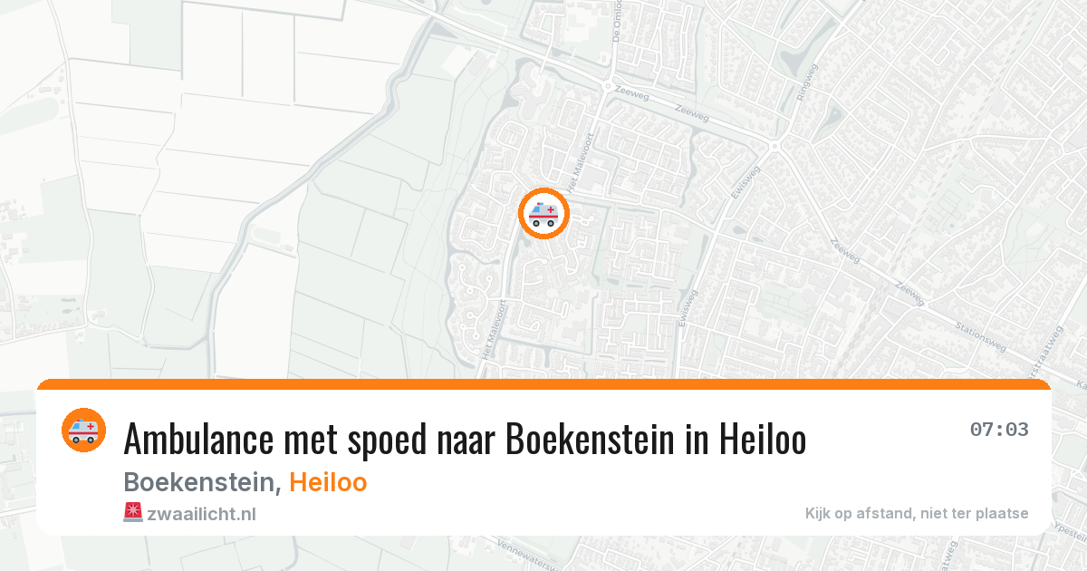 Ambulance met spoed naar Boekenstein in Heiloo — 14 apr 2026