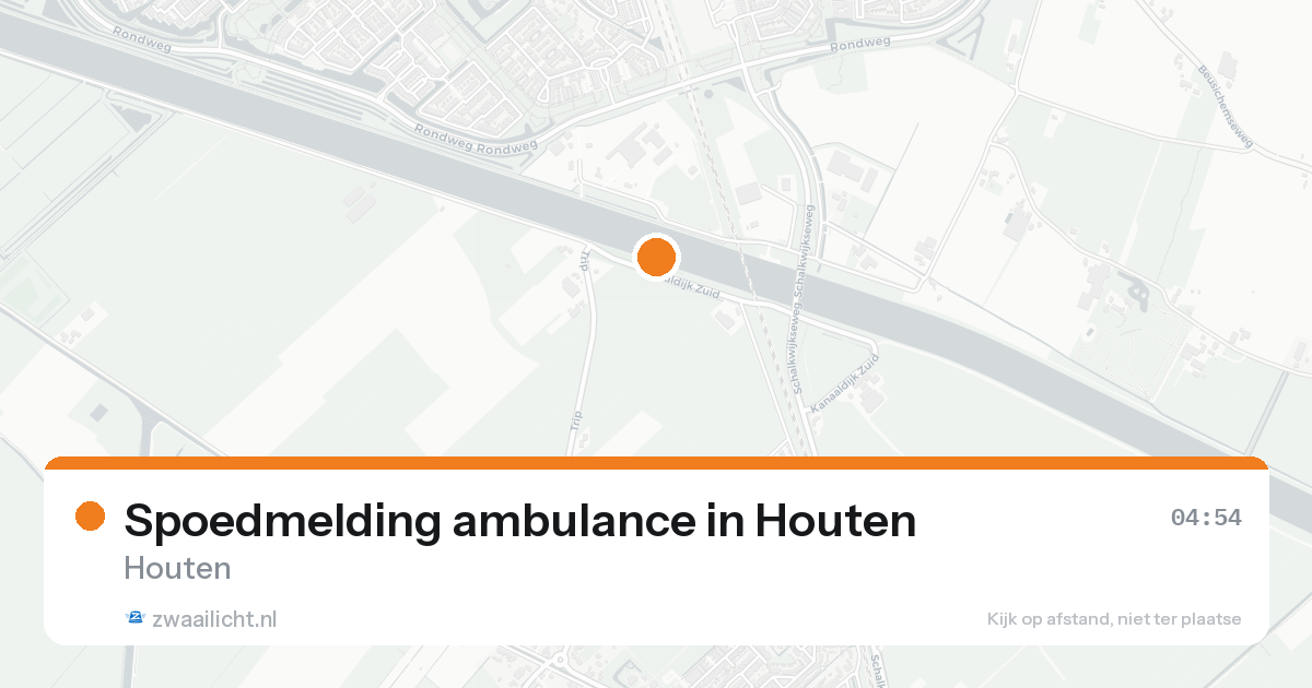 Spoedmelding ambulance in Houten — 15 aug 2026