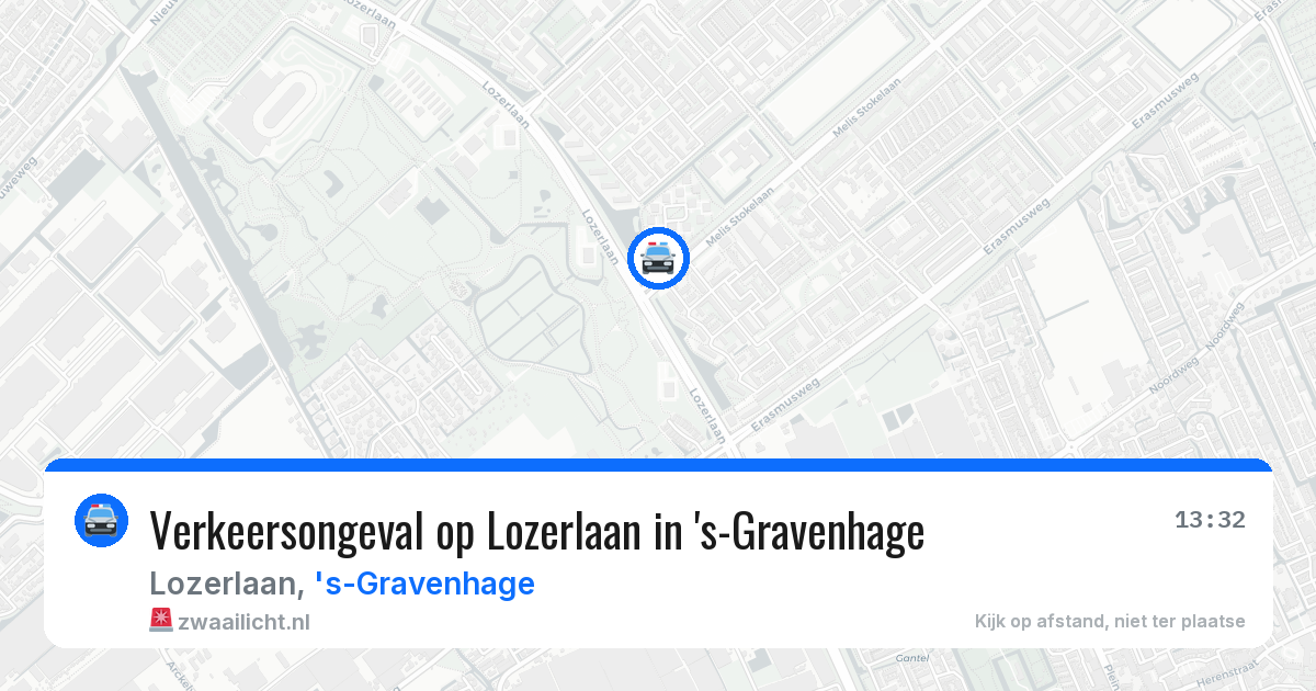 Verkeersongeval op Lozerlaan in 's-Gravenhage — 4 apr 2026