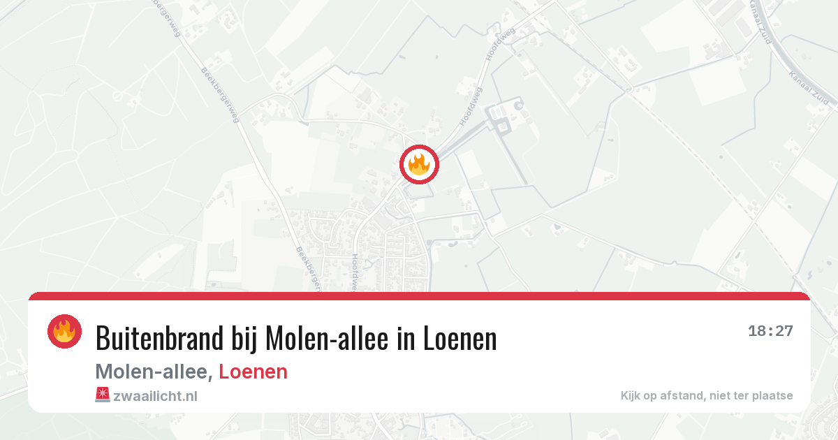 Buitenbrand bij Molen-allee in Loenen — 28 mei 2026