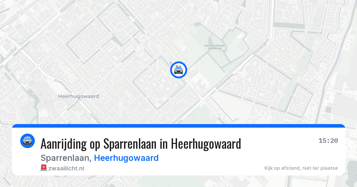 Aanrijding op Sparrenlaan in Heerhugowaard — 13 mei 2026