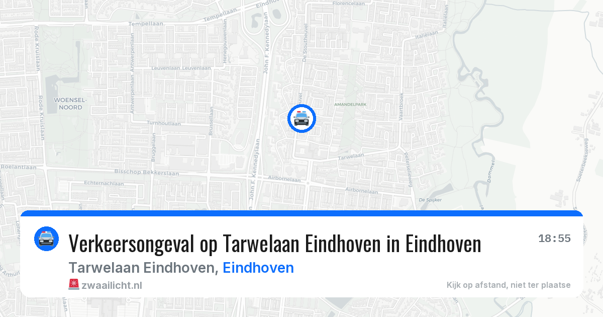 Verkeersongeval op Tarwelaan Eindhoven in Eindhoven — 14 jul 2026