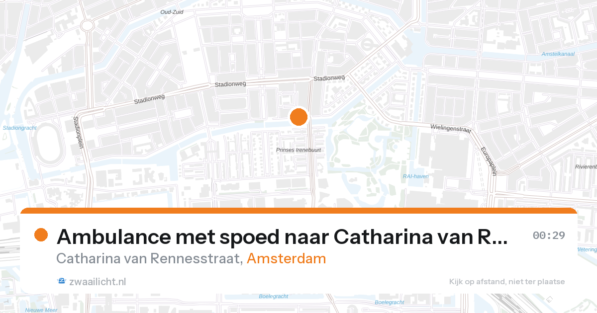 Ambulance met spoed naar Catharina van Rennesstraat in Amsterdam — 27 aug 2026