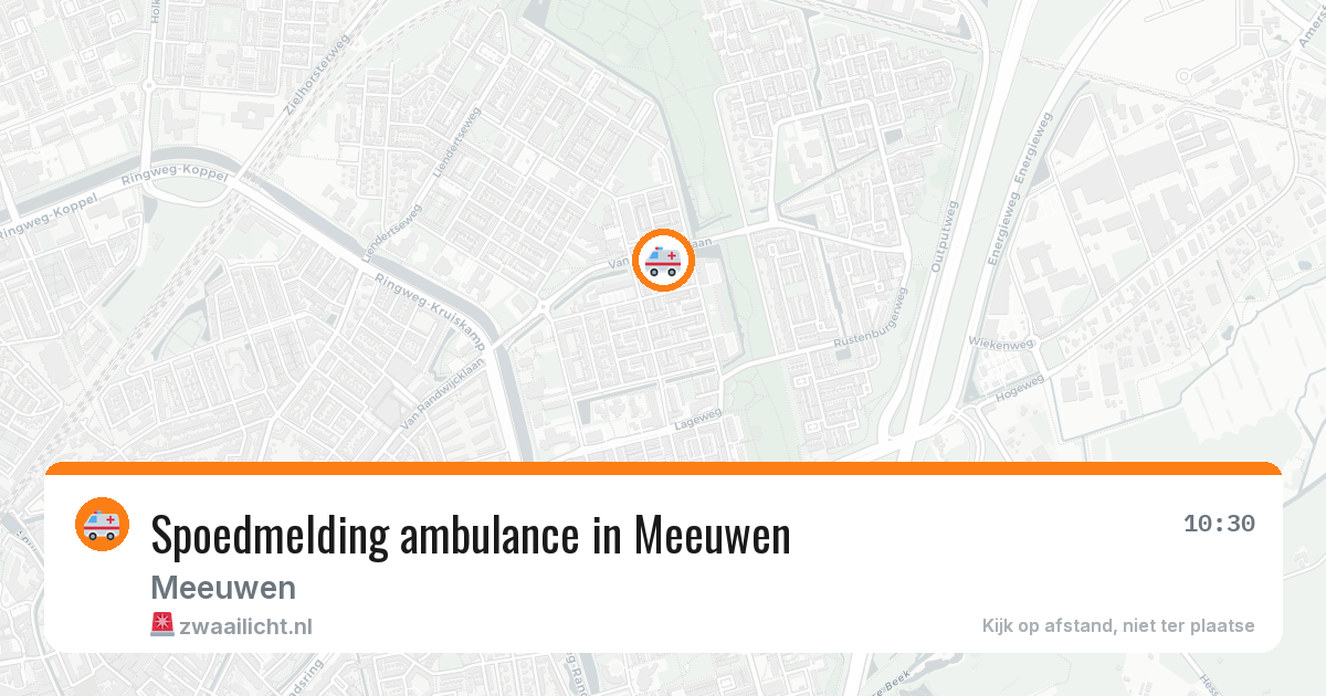 Spoedmelding ambulance in Meeuwen — 28 jan 2026