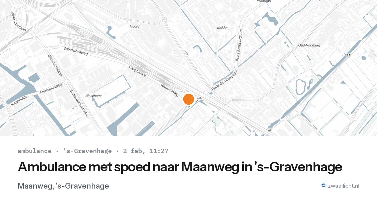 Ambulance met spoed naar Maanweg in 's-Gravenhage — 2 feb 2026