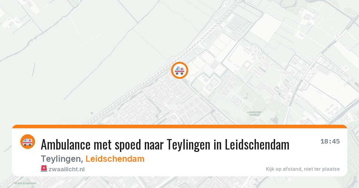 Ambulance met spoed naar Teylingen in Leidschendam — 14 aug 2026