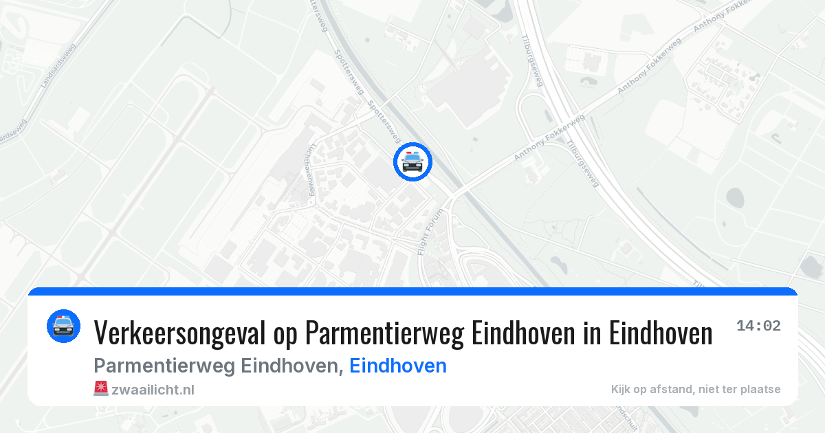 Verkeersongeval op Parmentierweg Eindhoven in Eindhoven — 18 jun 2026