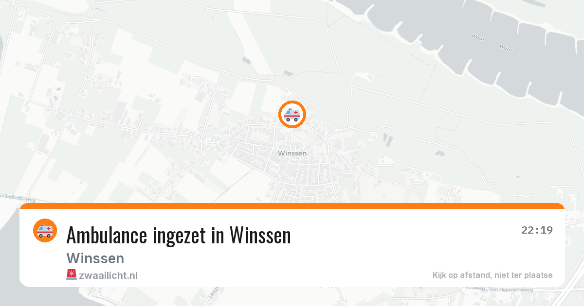 Ambulance ingezet in Winssen — 17 mrt 2026