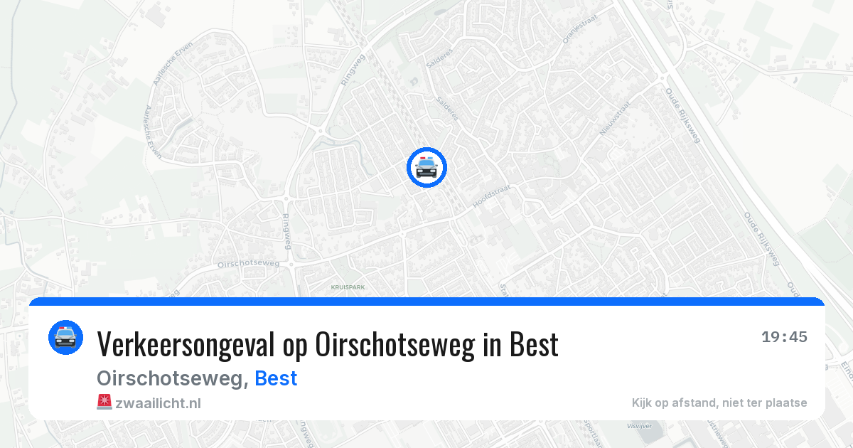 Verkeersongeval op Oirschotseweg in Best — 10 feb 2026