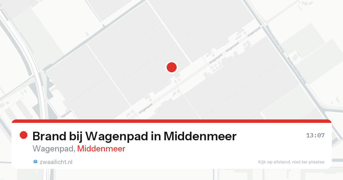 Brand bij Wagenpad in Middenmeer — 19 aug 2026