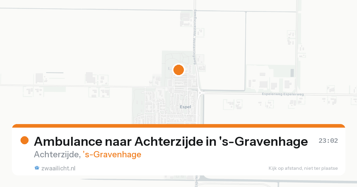 Ambulance naar Achterzijde in 's-Gravenhage — 18 aug 2026