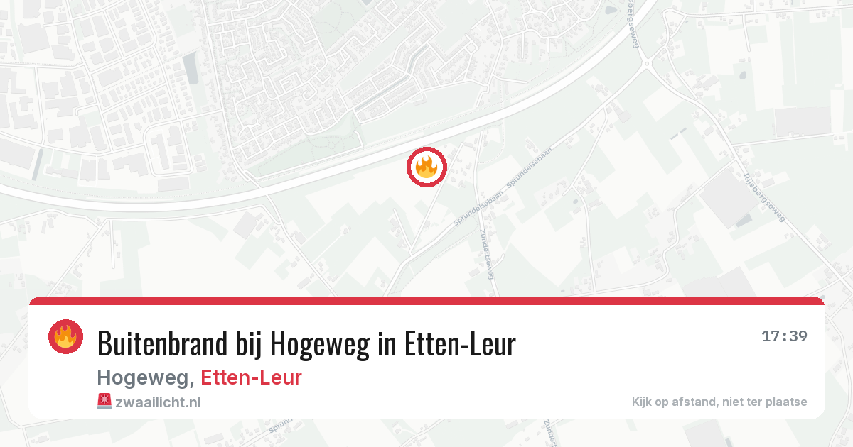 Buitenbrand bij Hogeweg in Etten-Leur — 26 apr 2026