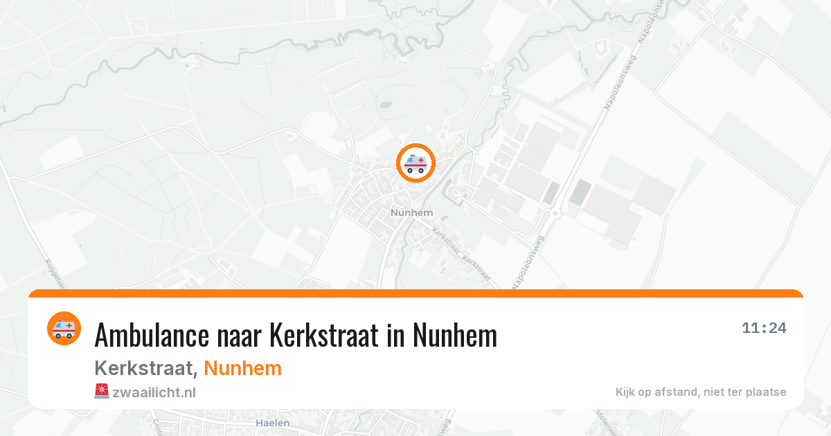 Ambulance naar Kerkstraat in Nunhem — 10 apr 2026