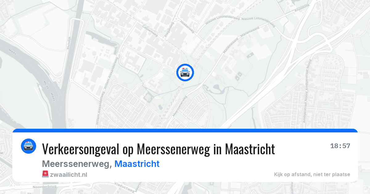 Verkeersongeval op Meerssenerweg in Maastricht — 15 apr 2026