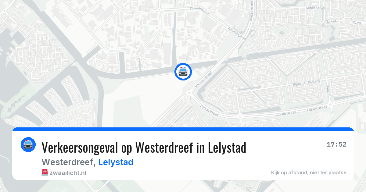 Verkeersongeval op Westerdreef in Lelystad — 3 aug 2026