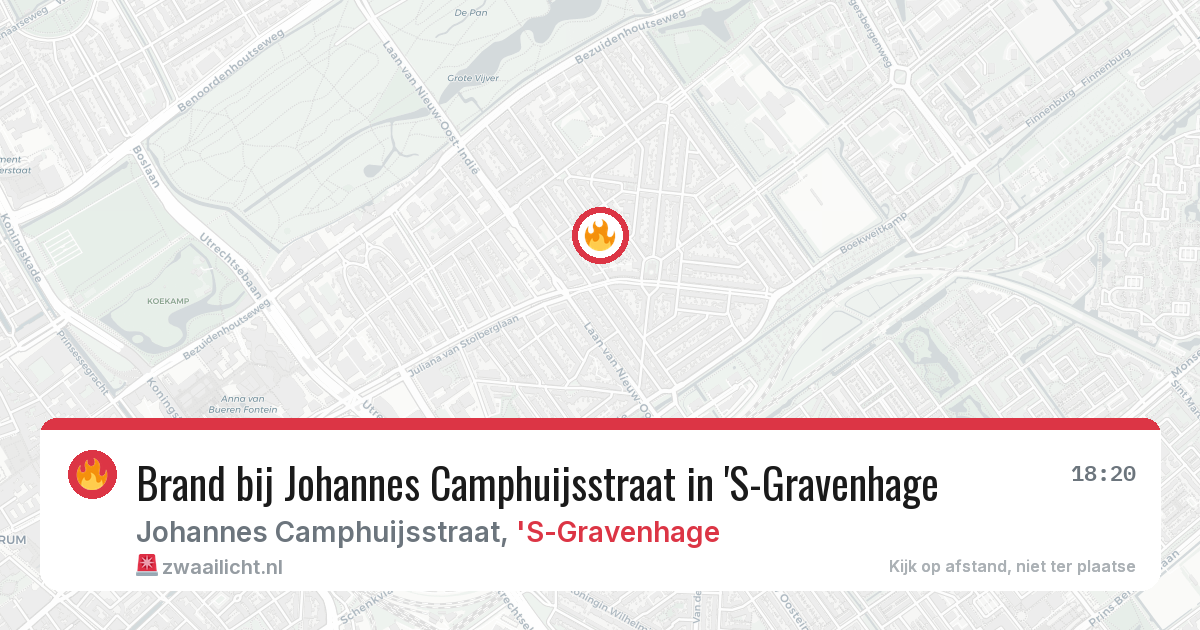 Brand bij Johannes Camphuijsstraat in 'S-Gravenhage — 22 mrt 2026