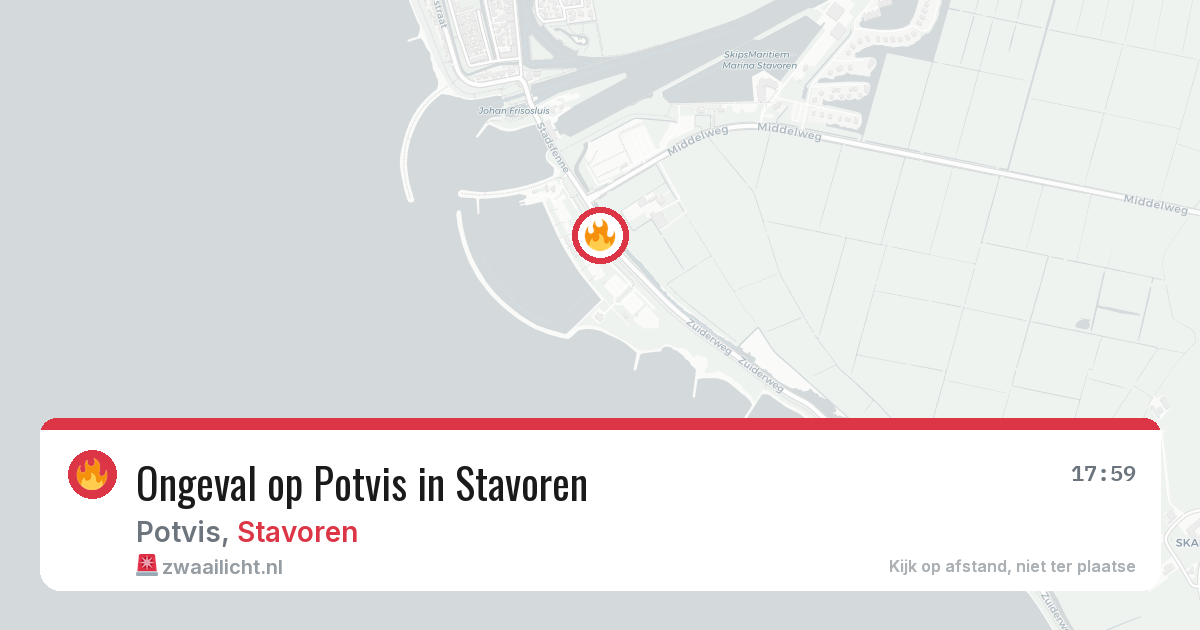 Ongeval op Potvis in Stavoren — 26 jul 2026