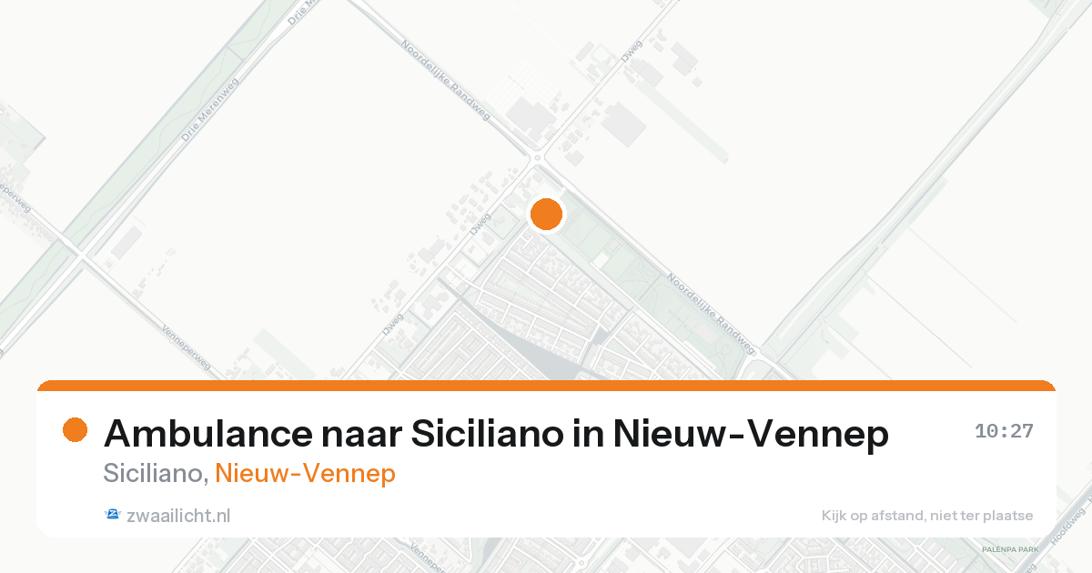 Ambulance naar Siciliano in Nieuw-Vennep — 20 aug 2026