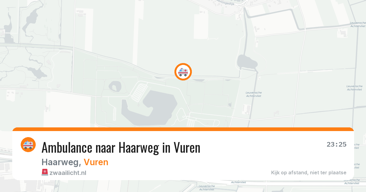 Ambulance naar Haarweg in Vuren — 11 aug 2026