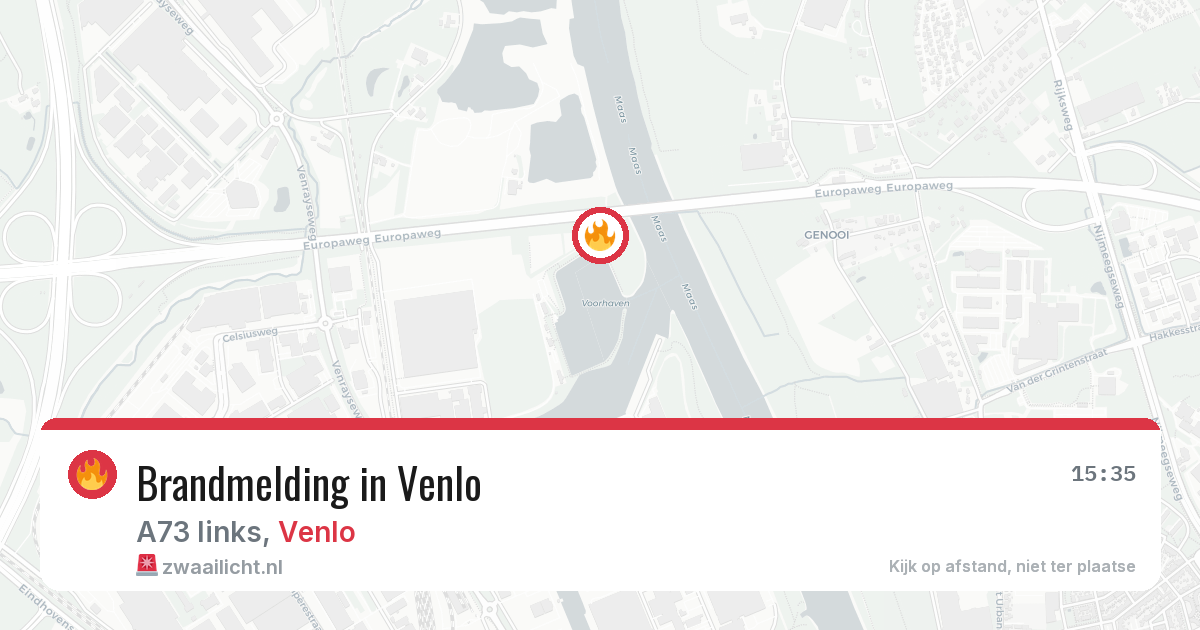 Brandmelding in Venlo — 15 jul 2026