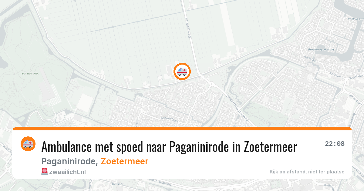 Ambulance met spoed naar Paganinirode in Zoetermeer — 30 jun 2026