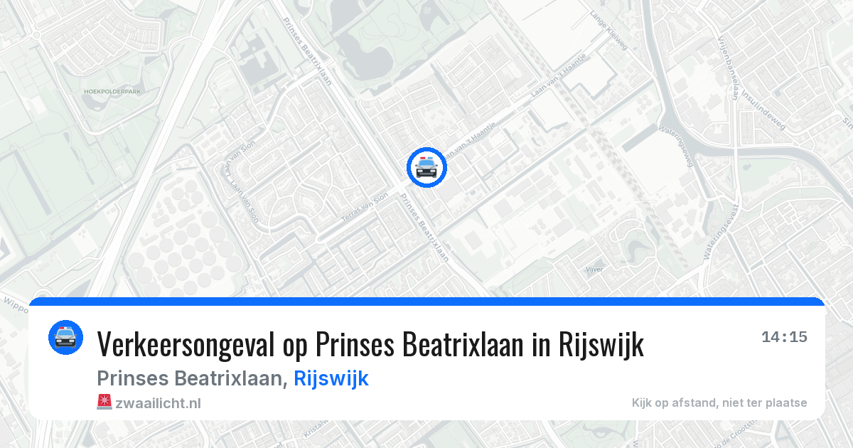 Verkeersongeval op Prinses Beatrixlaan in Rijswijk — 29 mrt 2026
