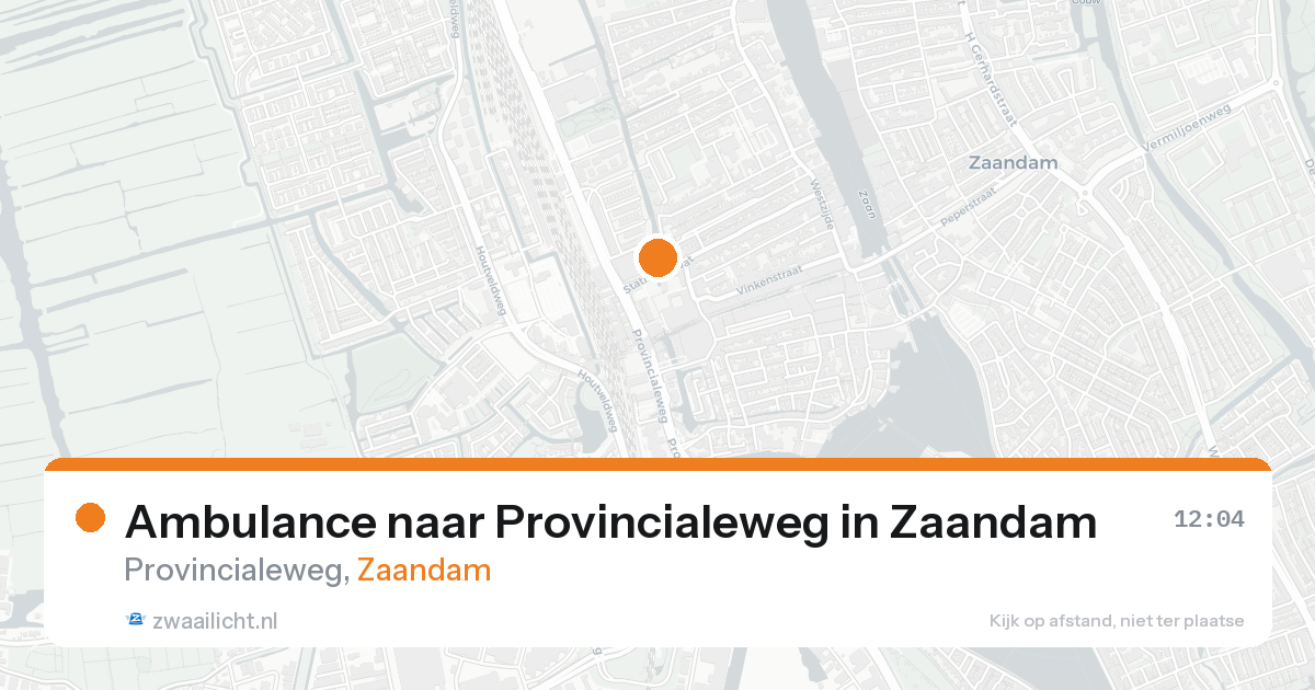 Ambulance naar Provincialeweg in Zaandam — 23 mei 2026