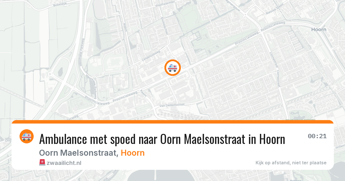 Ambulance met spoed naar Oorn Maelsonstraat in Hoorn — 2 feb 2026