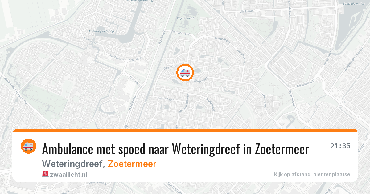 Ambulance met spoed naar Weteringdreef in Zoetermeer — 4 mei 2026