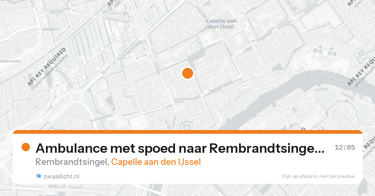 Ambulance met spoed naar Rembrandtsingel in Capelle aan den IJssel — 26 aug 2026