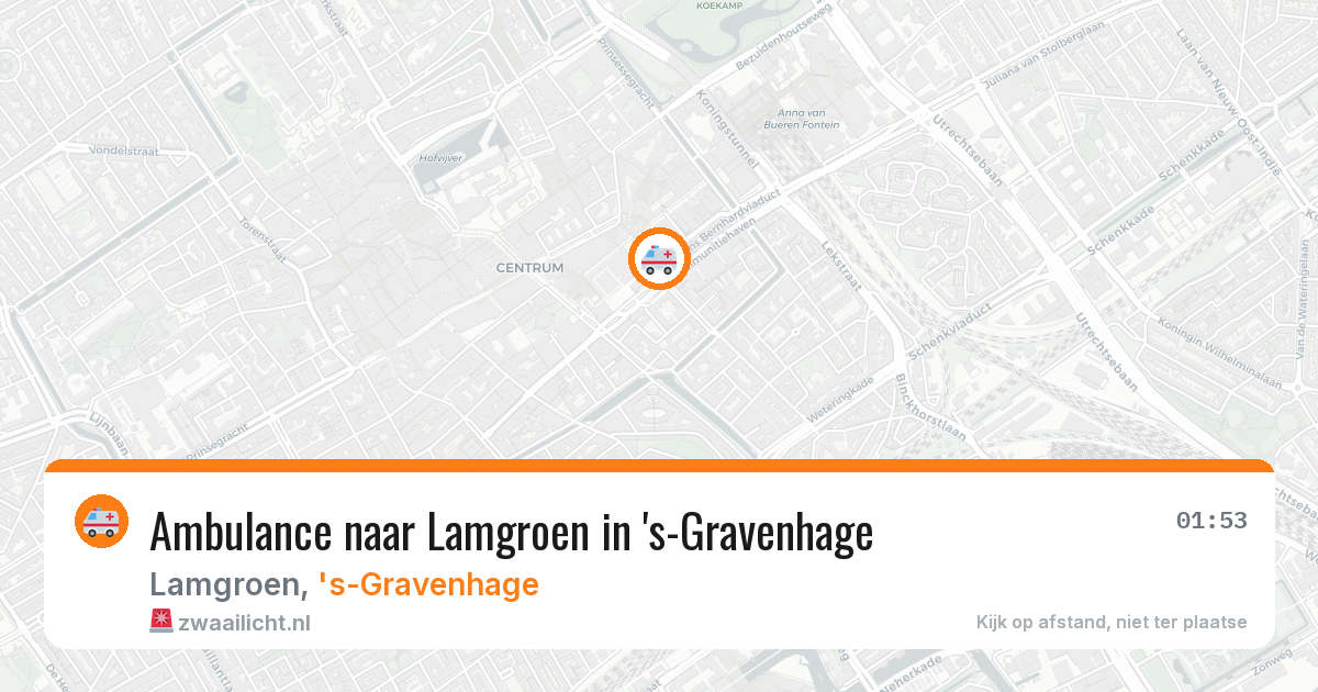 Ambulance naar Lamgroen in 's-Gravenhage — 23 apr 2026