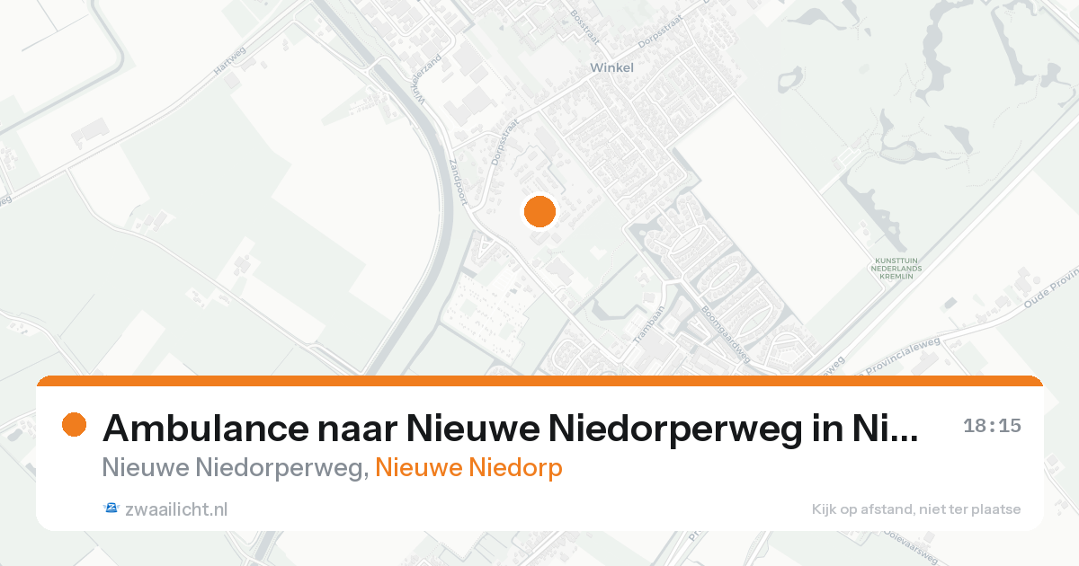 Ambulance naar Nieuwe Niedorperweg in Nieuwe Niedorp — 15 aug 2026