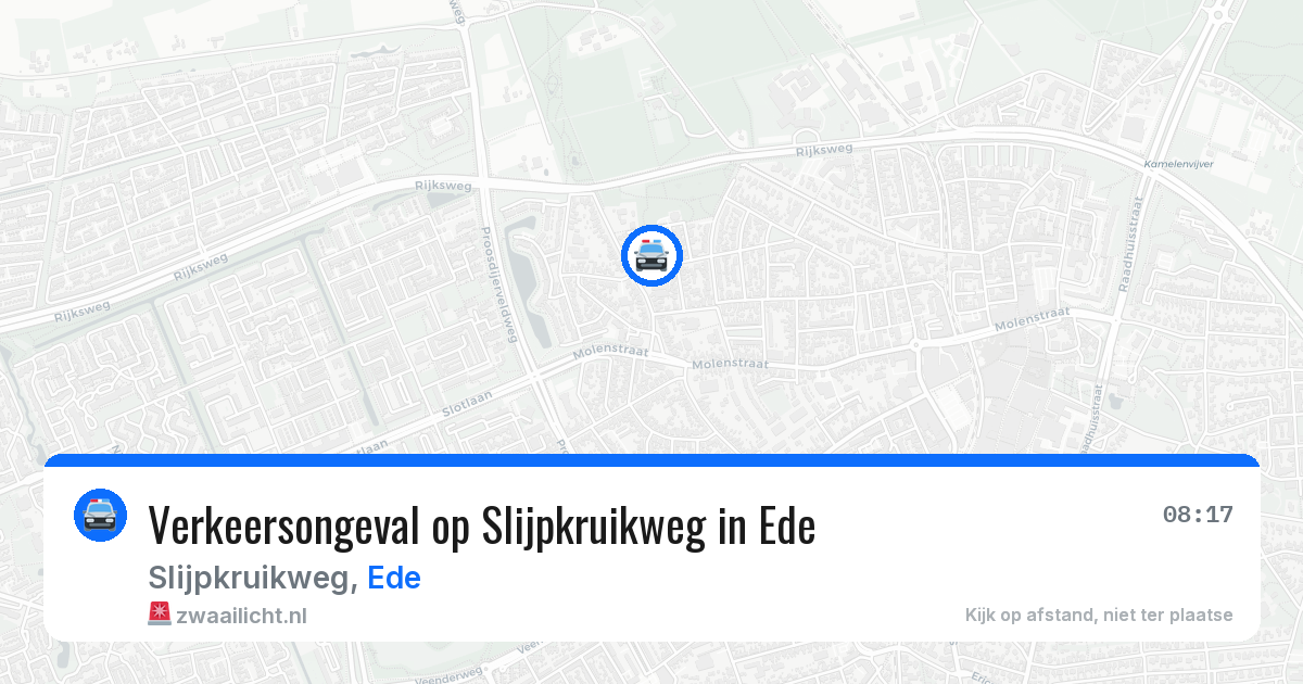 Verkeersongeval op Slijpkruikweg in Ede — 16 apr 2026
