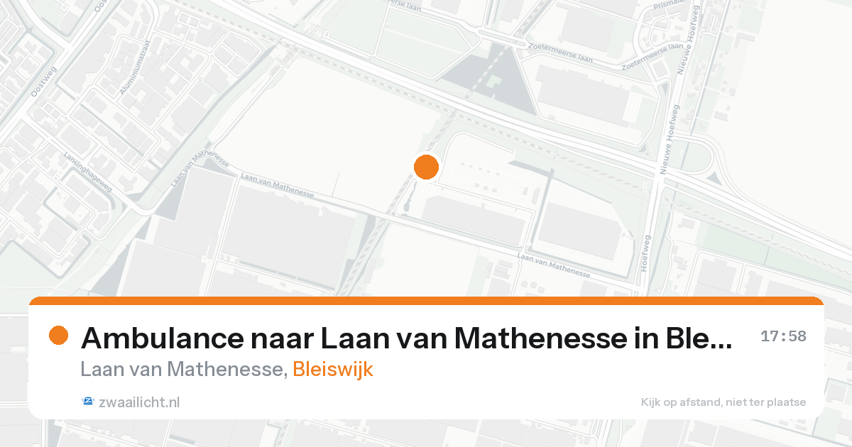 Ambulance naar Laan van Mathenesse in Bleiswijk — 18 aug 2026