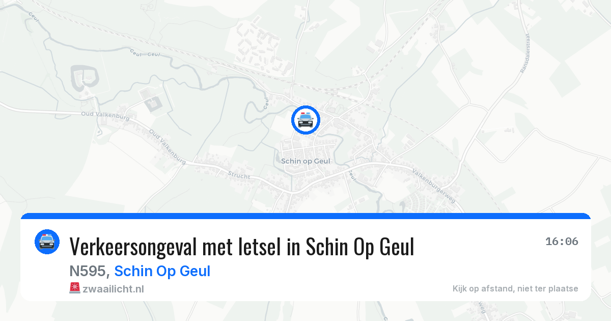 Verkeersongeval met letsel in Schin Op Geul — 19 mei 2026
