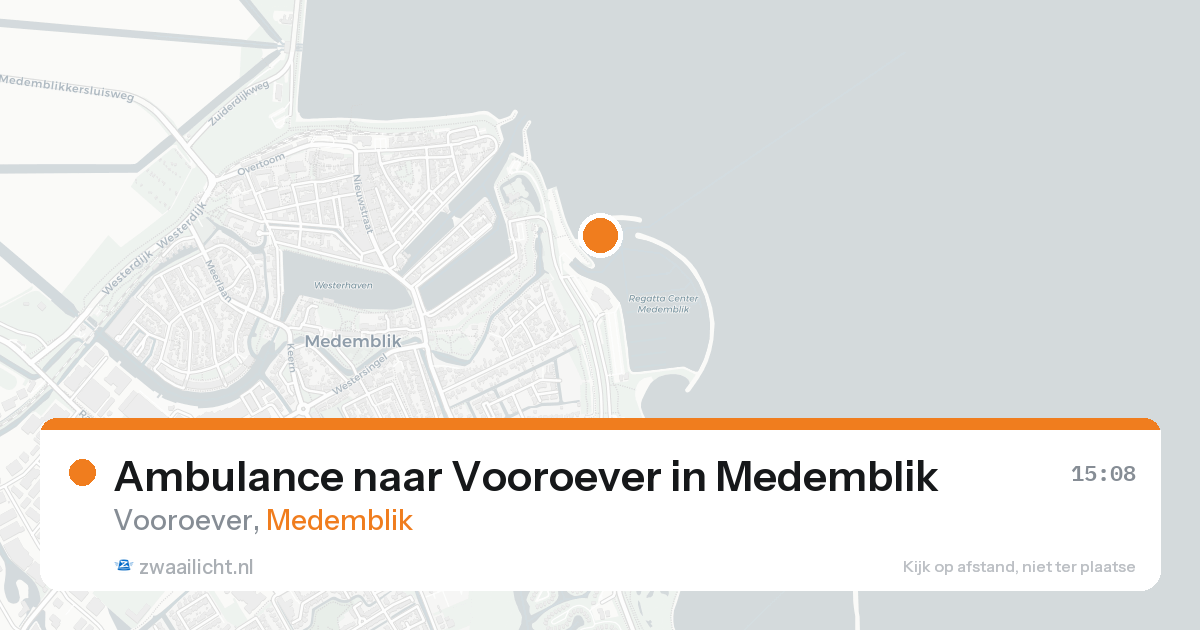 Ambulance naar Vooroever in Medemblik — 25 mei 2026
