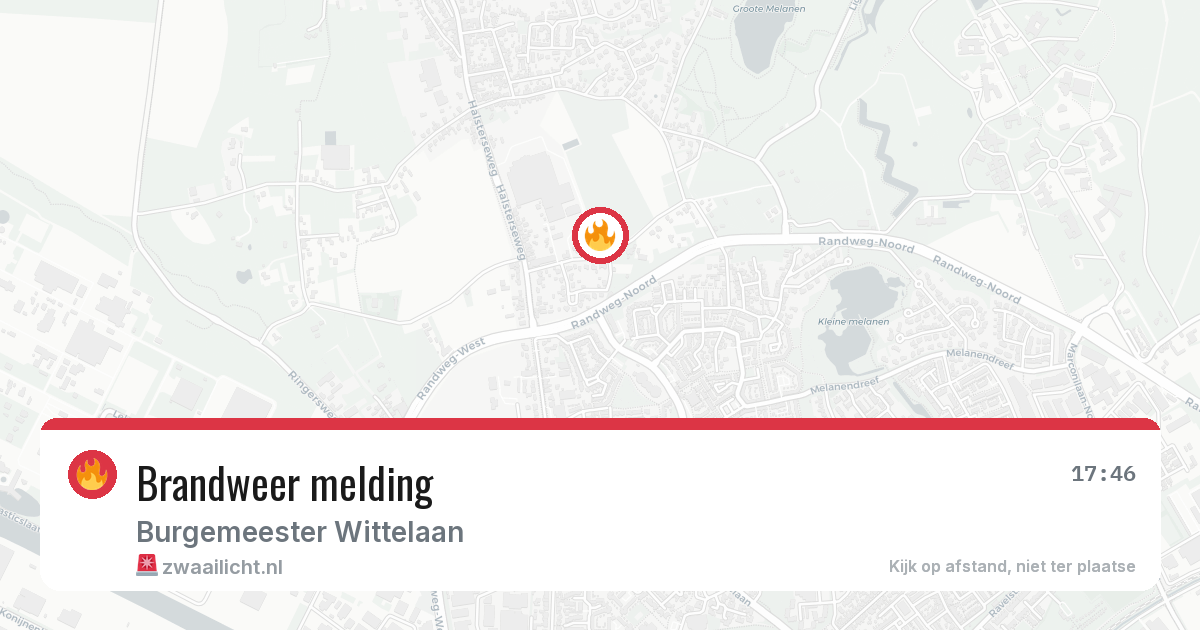 Brandweer melding — 24 jun 2026