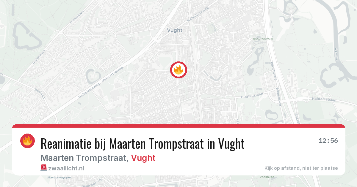 Reanimatie bij Maarten Trompstraat in Vught — 19 mei 2026