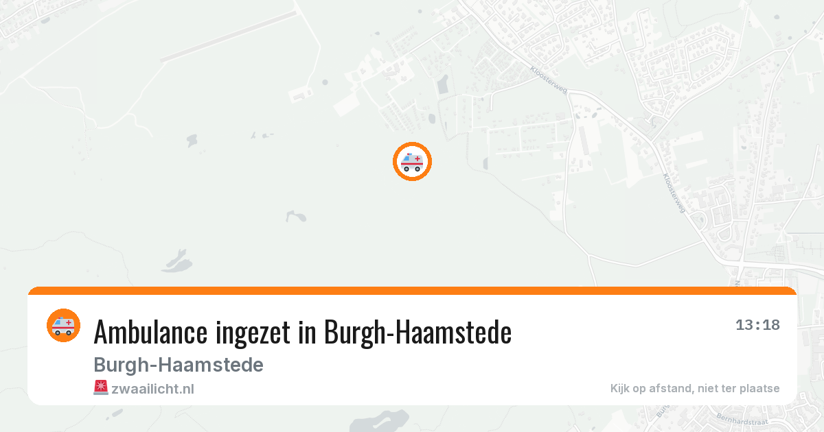 Ambulance ingezet in Burgh-Haamstede — 21 jun 2026