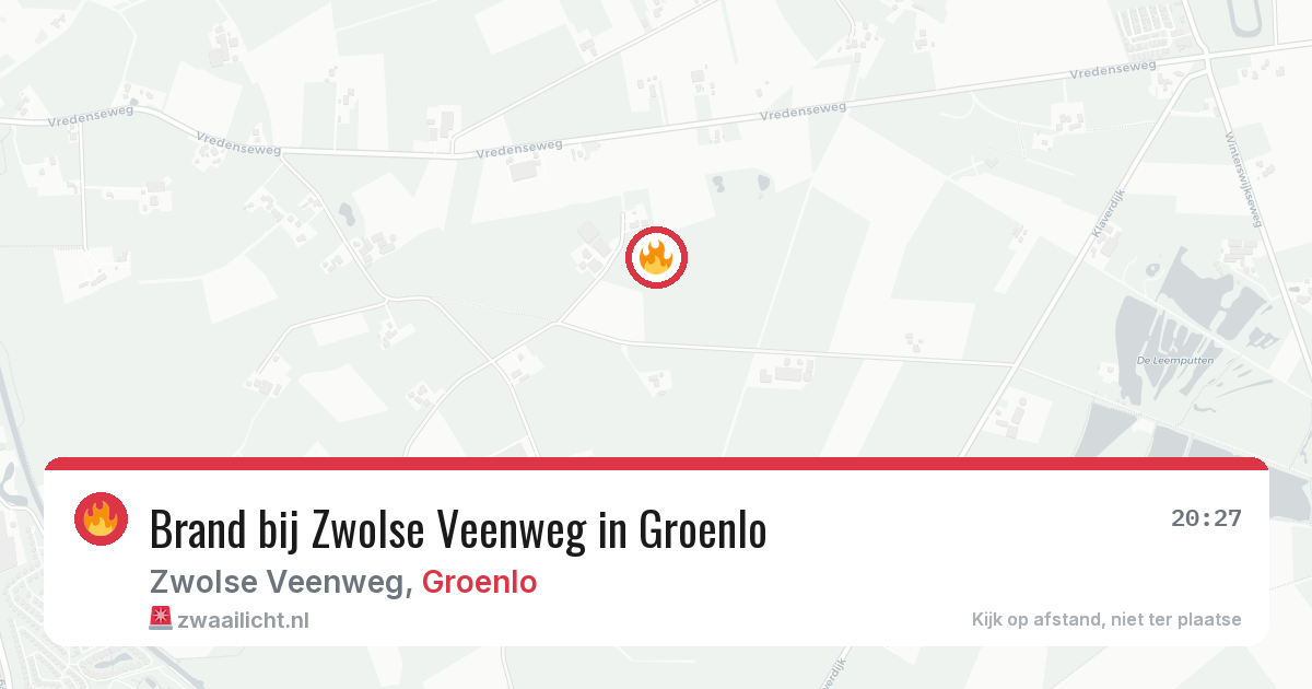 Brand bij Zwolse Veenweg in Groenlo — 29 mei 2026
