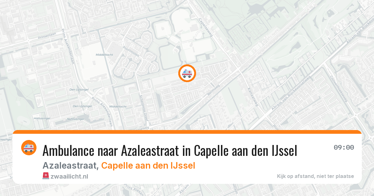 Ambulance naar Azaleastraat in Capelle aan den IJssel — 10 aug 2026