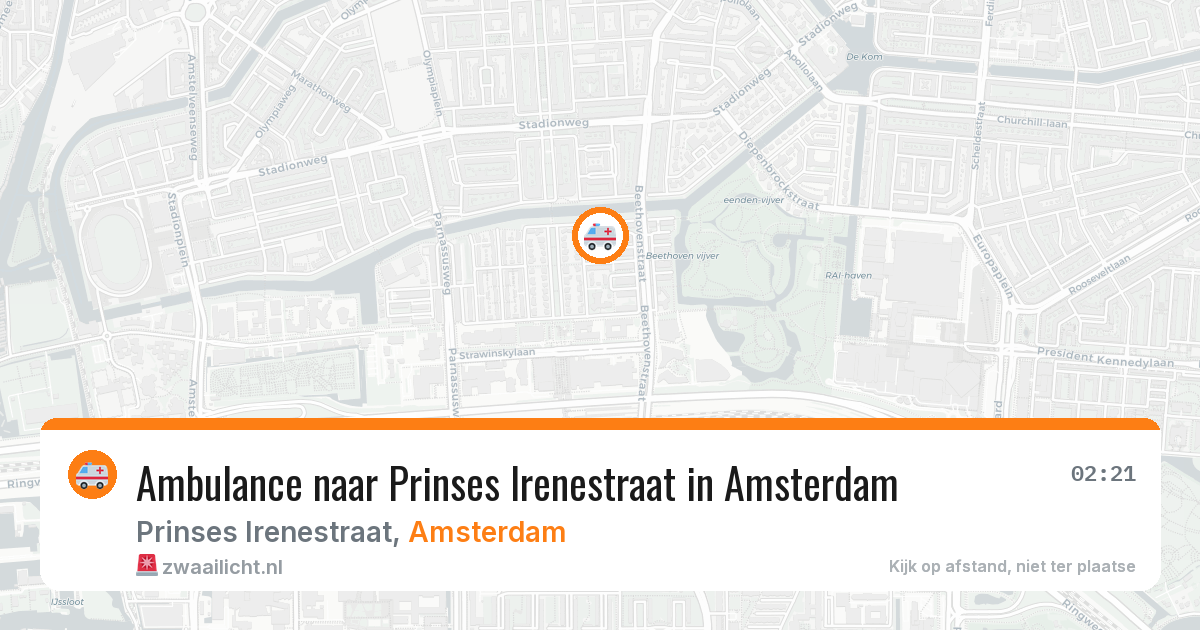 Ambulance naar Prinses Irenestraat in Amsterdam — 5 jun 2026