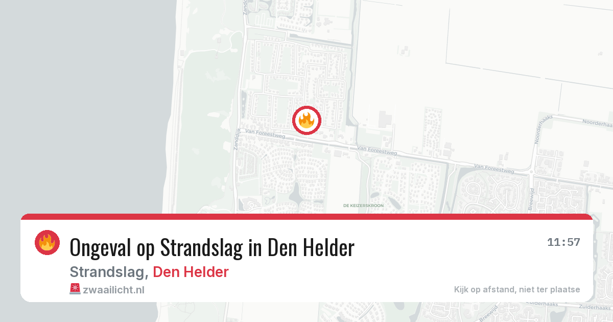 Ongeval op Strandslag in Den Helder — 7 jul 2026