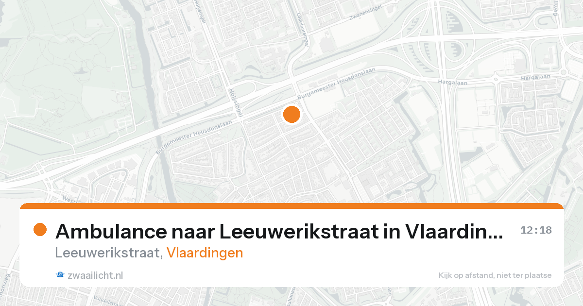 Ambulance naar Leeuwerikstraat in Vlaardingen — 8 jul 2026